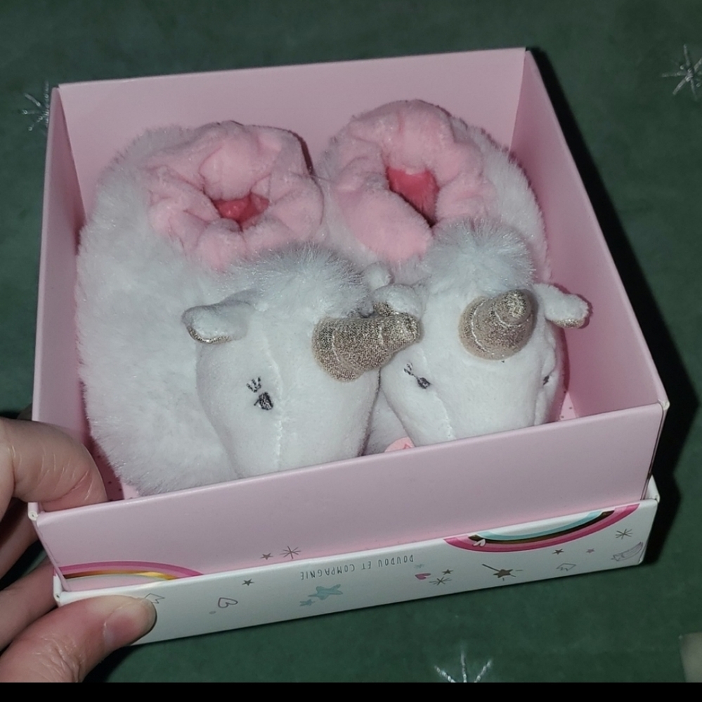 Brand New In Box 0/6 months unicorn booties